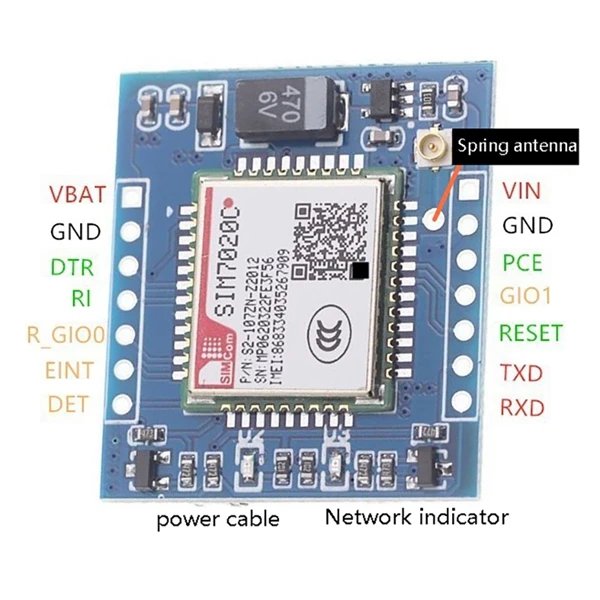 Плата разработки SIM7020C Модуль NB-IoT Полная поддержка Netcom MQTT COAP TCP Интернет вещей вместо GPRS Изображение 4